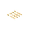 8 x Connector pegs Honey Yellow