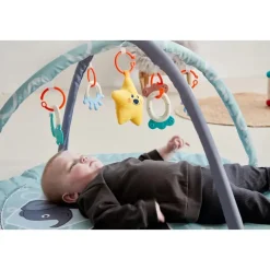 Aktivitetsstativ med 5 stykker legetøj - ZOO