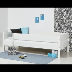 Amon Enkeltseng med sengehest - Azur Mint