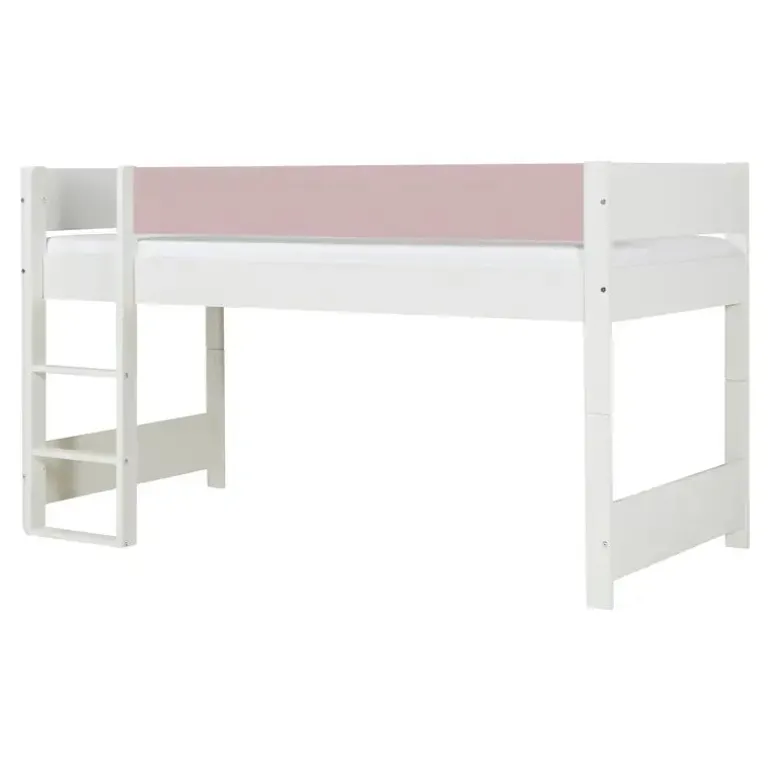 Argos Halvhøjseng med sengehest i Dusty Rose