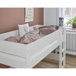 Argos Halvhøjseng med sengehest i Dusty Rose