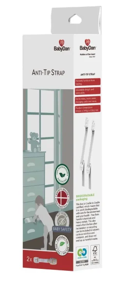 BabyDan Anti-Tip Strap - 2 stk