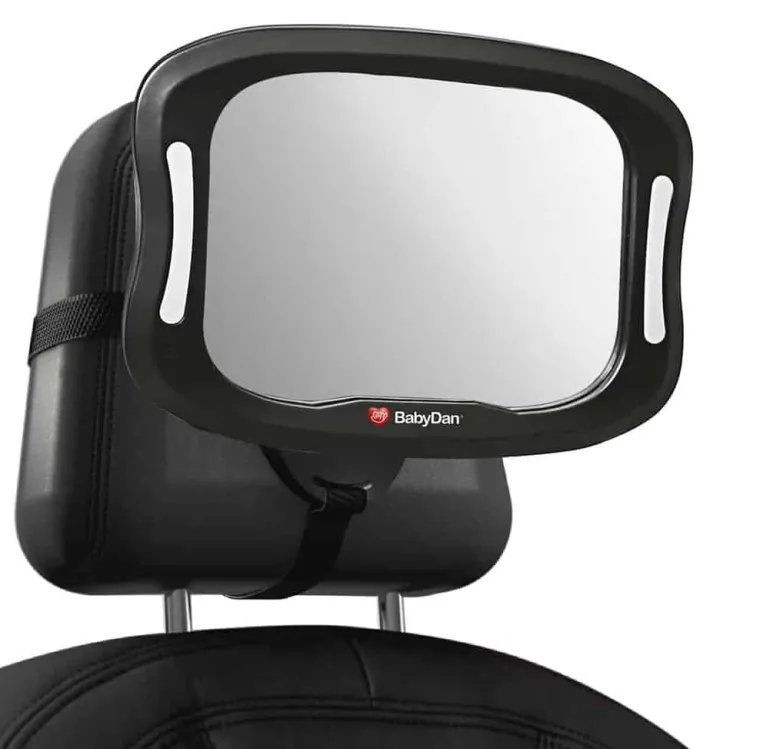 BabyDan bagsædespejl m/LED lys