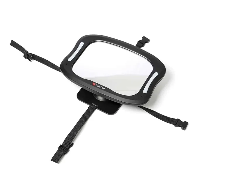 BabyDan bagsædespejl m/LED lys