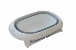 Badekar foldbar - 100 l. - hvid/grå