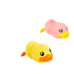 B.Duck Wind Up Bath Duck - Gul/Pink