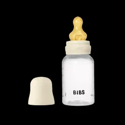 BIBS Baby Flaske Rund Latex 1 pack 150 ml Slow Flow Ivory