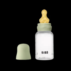 BIBS Baby Flaske Rund Latex 1 pack 150 ml Slow Flow Sage
