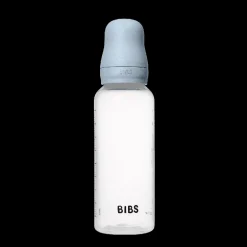BIBS Baby Flaske Rund Latex 1 pack 270 ml Medium Flow Baby Blue