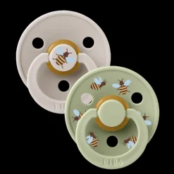 BIBS Studio Colour 2 PACK Bumblebee Latex Size 1 Mushroom Mix