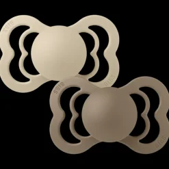 Bibs Supreme Silikone - Str. 1 - Vanilla/Dark Oak