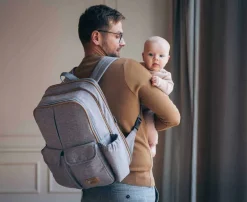 Bizzi Growin RucPOD® Pusletaske og rejseseng - Windsor Grey