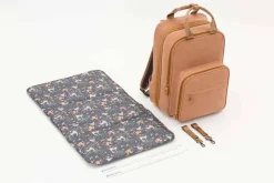 Bizzi Growin RucPOD® Pusletaske og rejseseng - Vegan Leather - Porcini