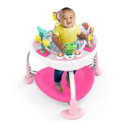 Bounce Bounce Baby™ 2 - i - 1 legetrampolin og bord pink