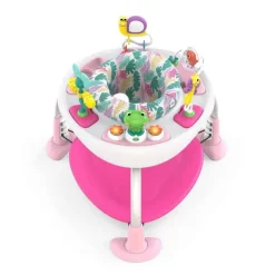 Bounce Bounce Baby™ 2 - i - 1 legetrampolin og bord pink