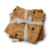 Burp cloth 3 - pack - GOTS - Deer friends Mustard