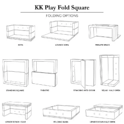 by KlipKlap Play Fold - Square - Flere Farver