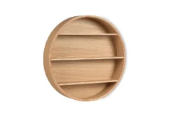 Curve Lab Udstillingsreol - Birketræsfinér med en overflade afslutning i egetræ