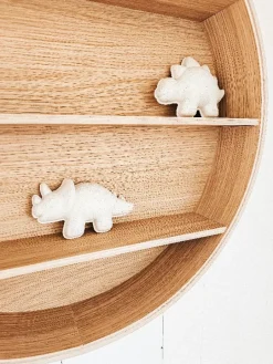 Curve Lab Udstillingsreol - Birketræsfinér med en overflade afslutning i egetræ