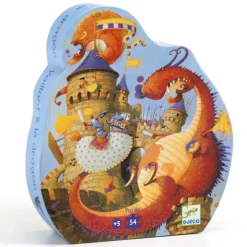 Djeco Silhuet Puslespil - Dragen 54 Brikker