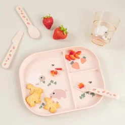 Done By Deer Foodie inddelt tallerken Tiny farm Pudder