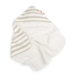 Done by Deer håndklæde m/ hætte GOTS Stripes Sand