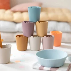 Done by Deer Kiddish mini kop 2 stk. Croco Blå