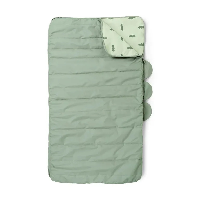 Done by Deer Quiltet børnesovepose Croco Grøn