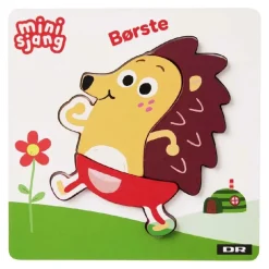 DR Børste Træpuslespil, 3 brikker