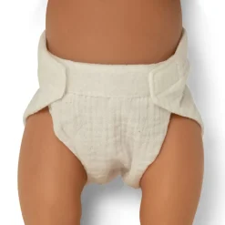 Dukkebleer i stof 3 stk - Hvide