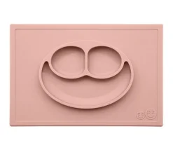 Ezpz dækkeserviet og skål i ét - Happy Mat - Støvet Rosa