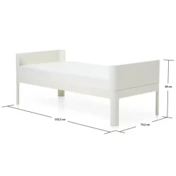 Flexa Nova Junior seng 150x70cm Cream white