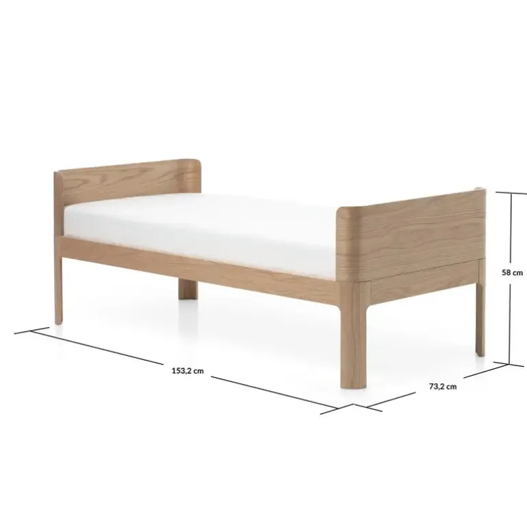 Flexa Nova Junior seng150x70cm Oak