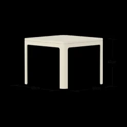 Flexa Nova lille bord Cream white