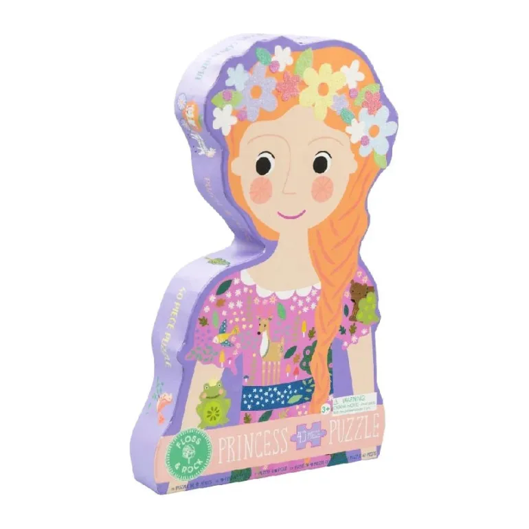 Floss & Rock - Puslespil m. formet motiv & æske 40 brikker - Fairy Tale