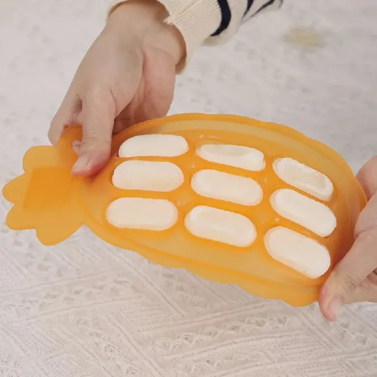 Haakaa Pineapple Frysebakke - Pea Green