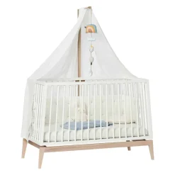 Himmel til Leander Linea™ og Luna™ babyseng - Hvid