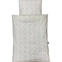 Junior sengelinned - dess. 1244 hvid m/ naturfarvede grene