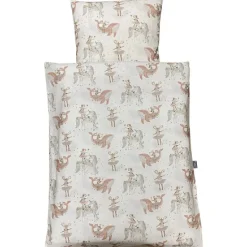 Junior sengelinned - dess. 1229 ballet mus i rosa farver