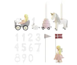 Kids By Friis Fødselsdagstog - blomsterfeer m. 11 tal