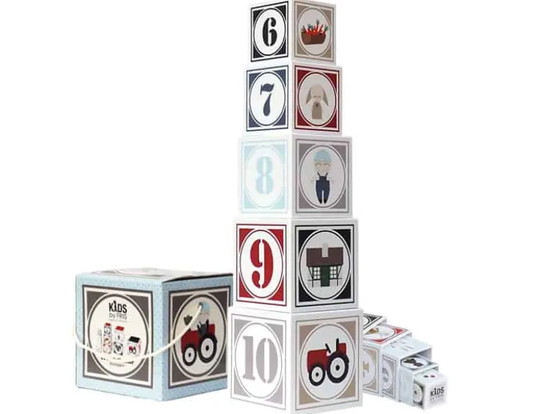 Kids By Friis Stabelkasser 10 stk. Bondegård