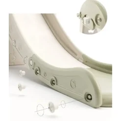 Kids Zone aktivitets hus med rutsjebane og gynge