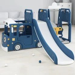 Kids Zone aktivitets lastbil med rutsjebane og gynge