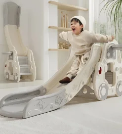 Kids Zone bil med rutsjebane og basket