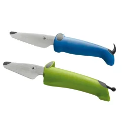 Kinderkitchen børnekokkeknivsæt - grøn/blå