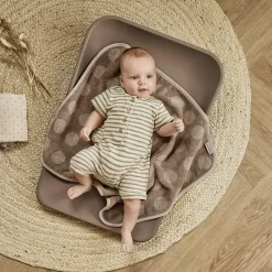 Leander Topper til puslepude - Dots - Mocca