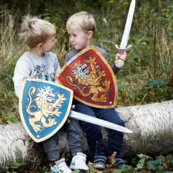 Liontouch Noble Knight gavesæt for 2 med sværd og skjold i rød og blå