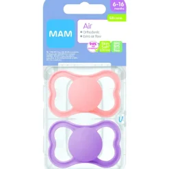 MAM Air Silicone Pink 6-16m