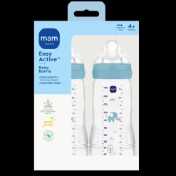 MAM Easy Active Baby Bottle 330ml 2p Blue