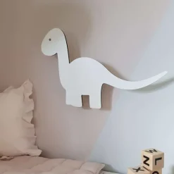 Maseliving dino lampe - hvid